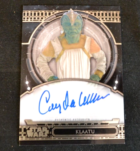 Star Wars Autograph Card 40th Corey Dee Williams as Klaatu AA-CW - Afbeelding 1 van 4