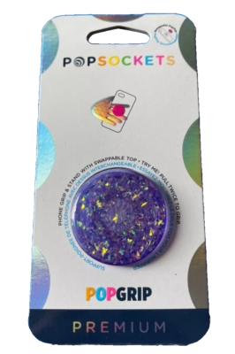 PopSockets Premium Confetti Purple Lilac Glitter Swap PopSocket Pop Socket  Grip