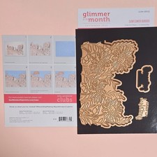 Spellbinders SUNFLOWER BORDER Glimmer Hot Foil Plate Die Set GOM-SEP23