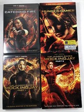 The Hunger Games lot of 4 DVDs Catching Fire Mockingjay Jennifer Lawrence NEW