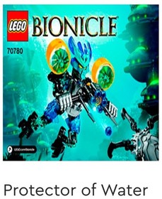 LEGO BIONICLE: Protector of Water ~ 70780 ~Manual ~ Retired 2015 ~ 100% COMPLETE