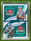 Jahmyr Gibbs Jared Goff Laundry Tag 2024 Panini Immaculate 1/5 Dual Lions