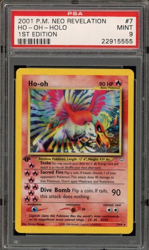 Ho-oh (1st Edition) graded PSA 9 for sale on eBay