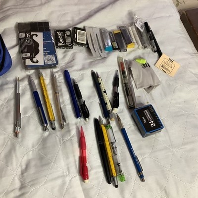 [RARE] VTG MECHANICAL PENCIL AND PEN LOT LAMY/PILOT/ALVIN/r0tring ETC 