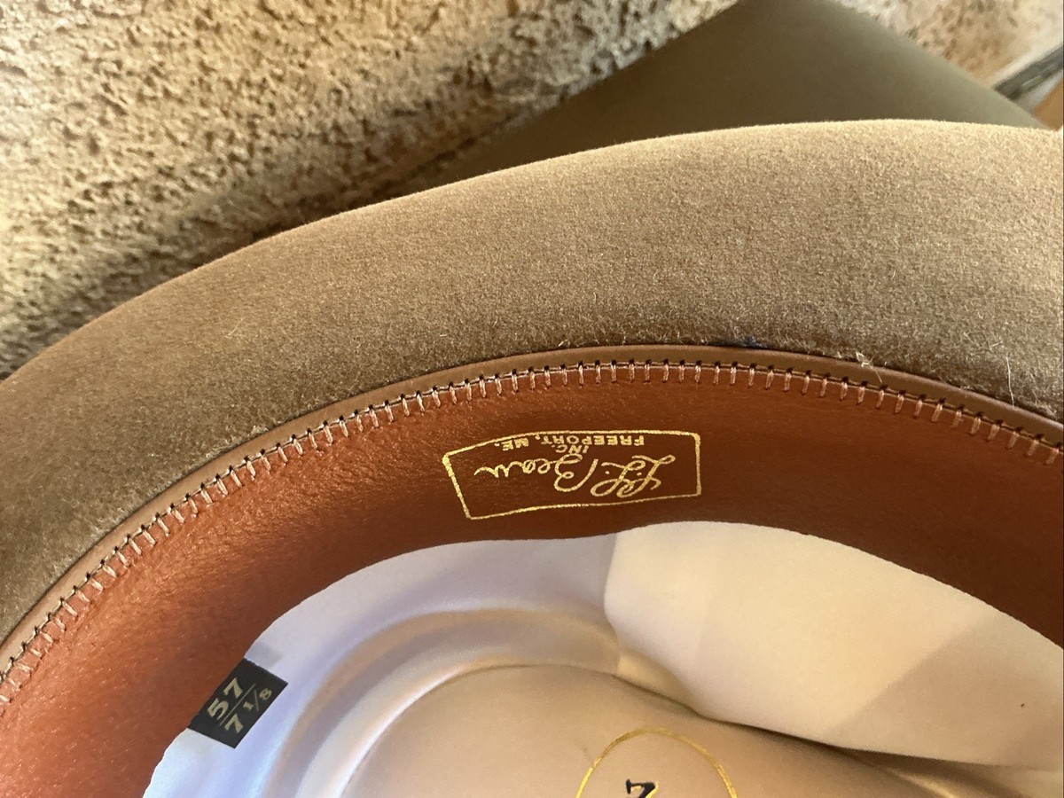 L.L Bean Vintage Stetson 6 3/4 54 Cm Moose River Hat Khaki Color