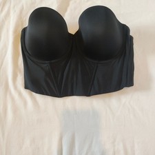 Felina Elegant Black Strapless Bra 36c