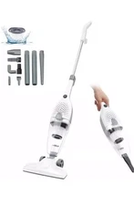 Brocvas Stick Vacuum Cleaner 3 in 1 Corded Vac with Handheld Power White Gray