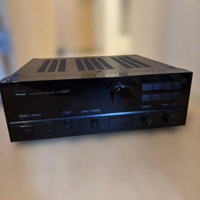 Sansui AU-α607 Vollverstärker schwarz Premain CD LINE TUNER PHONO TAPE