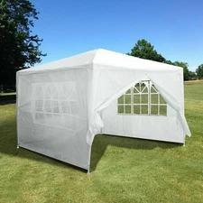 10'x10' Party Tent Outdoor Canopy Tent Gazebo Wedding Canopy 4 Side Walls US
