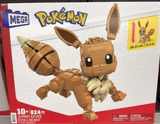 Mega Construx Pokémon Jumbo EEVEE 830 pcs Construction Set New Sealed