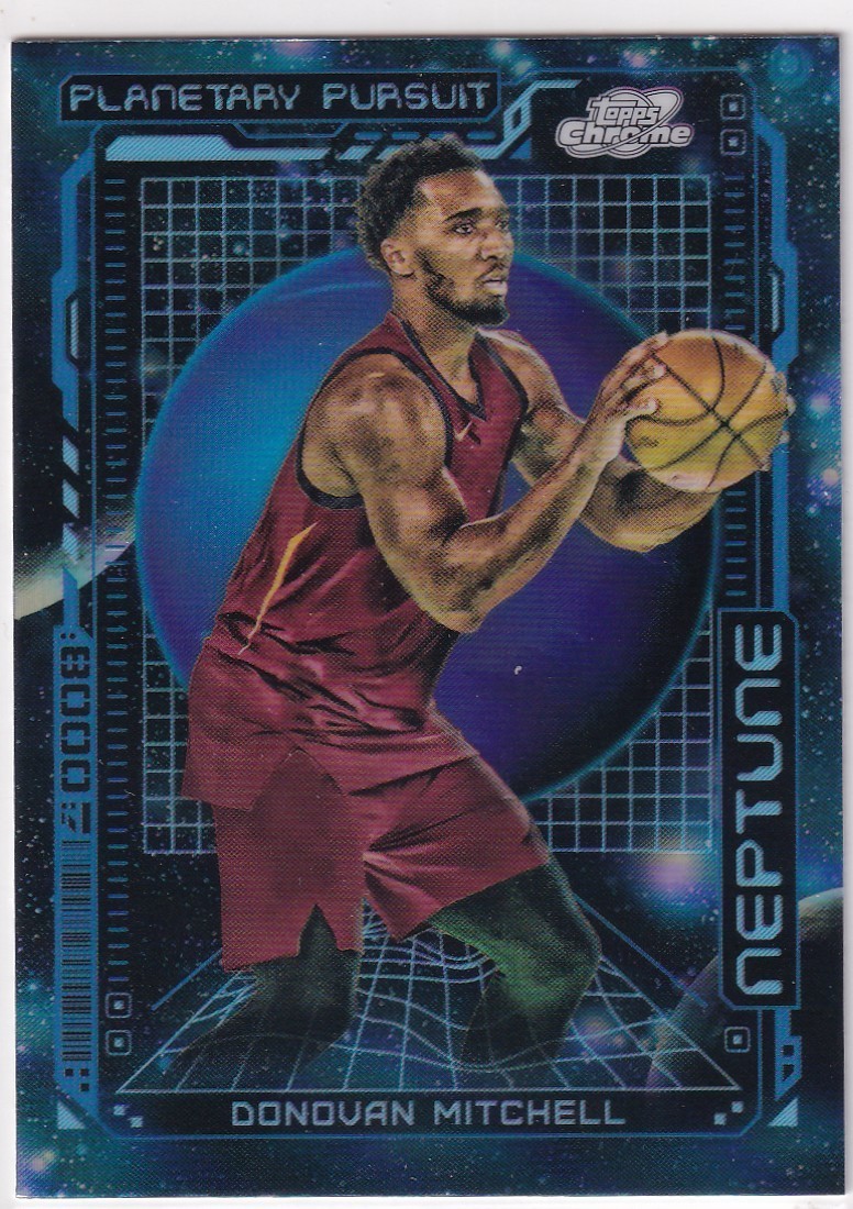 2023-24 Topps Cosmic Chrome Donovan Mitchell Neptune Planetary Pursuit SSP