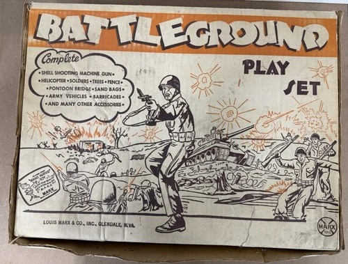 Vintage Original 1963 MARX BATTLEGROUND PLAYSET #4754 Box Only