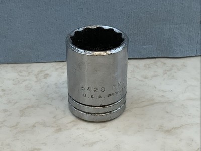 PROTO Professional 5428,  7/8in.  1/2 Drive 12pt SAE Socket, USA