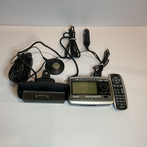 Sirius Sportster SP-R2 Satellite Radio Receiver w Dock Remote Antenna Tested