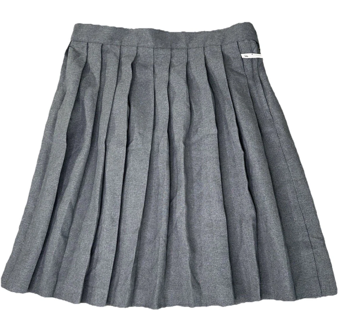 French Toast Girls 16 Gray School Wear Adjustable Waist Midi Pleated Skirt NWT