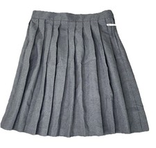 French Toast Girls 16 Gray School Wear Adjustable Waist Midi Pleated Skirt NWT