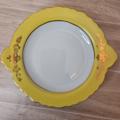 Vintage Rare Limoges China - Daffodil, Bright White With Hand Painted Gold Dtls