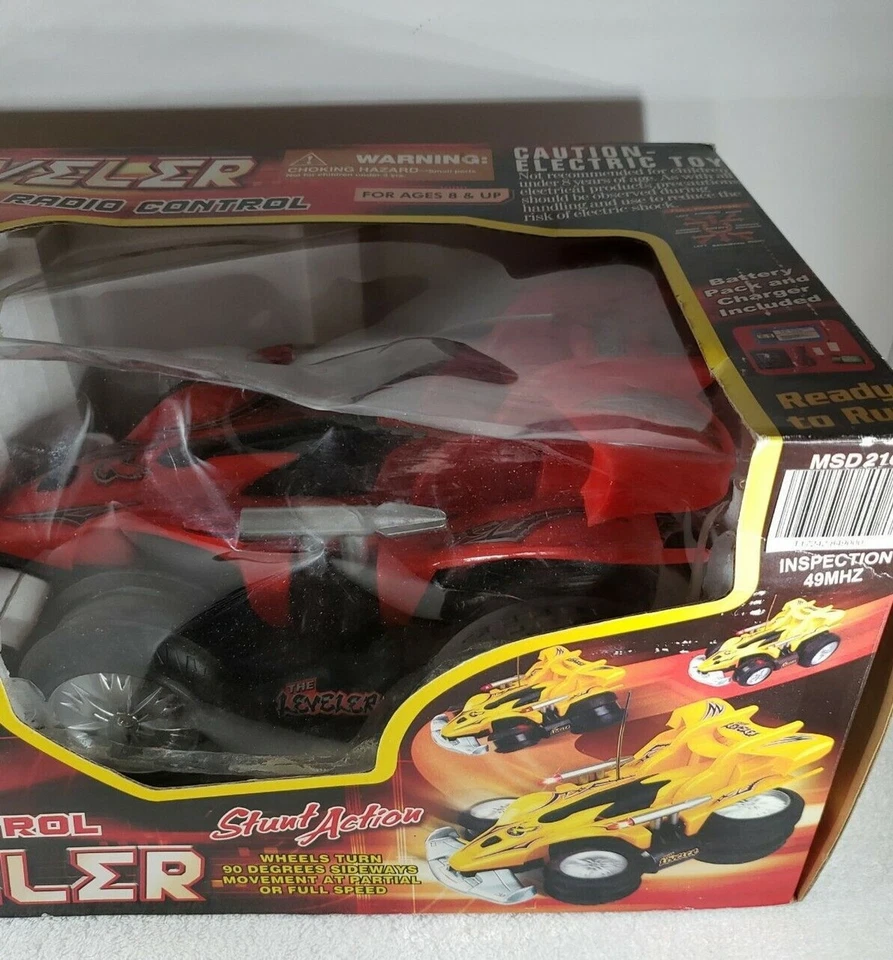 LEVELER Radio Control Stunt Action Vehicle Vintage NEW  Old Stock - Image 4 of 4