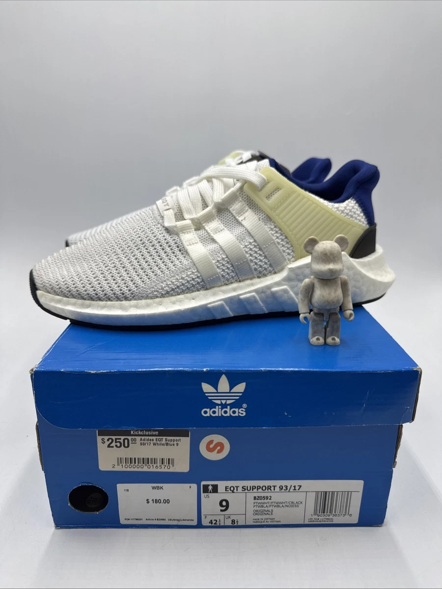 Adidas EQT Support 93/17 Royal 2017 BZ0592 Men’s Sz 11 Gray White Running Shoes Adidas-EQT-Support-93-17-White  main image 2