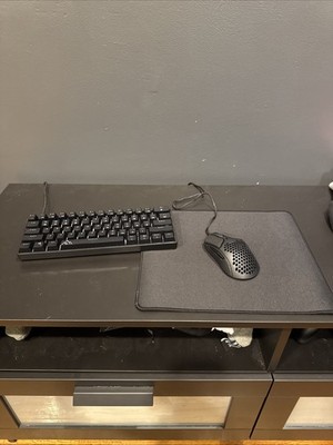 Seyboard And Mouse Set Up: Hyper X Mouse, Asceny Keyboard, Bearded Mouse Pad