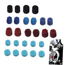 26PCS R12 R134a AC Caps for Car, 10 Sizes Auto A/C System Valve Core Dust