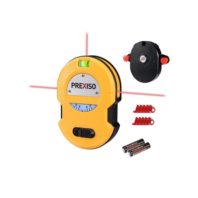 PREXISO Multi Surface Laser Level LED Light Vial 30Ft Horizontal & Vertical Line