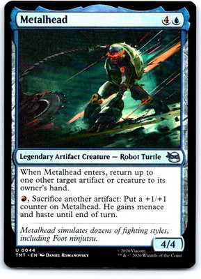 Metalhead 0044 Uncommon Teenage Mutant Ninja Turtles Magic: The Gathering NM