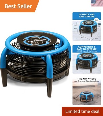 Dri-Pod Pro 750 CFM Omnidirectional Carpet Dryer - Fast Results, Lightweight