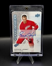 24-25 Premier Legends Gordie Howe 1/1 Platinum Blue Auto