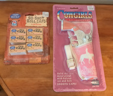 Cowgirls Toy Die Cast Metal Gun Replica By Parris Toys With 6 Boxes Caps New