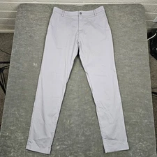 Birddogs Pants Mens 32x32 Gray Stretch Chino Built In Liner Athletic Golf