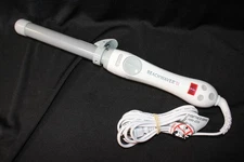 Beachwaver Rotating Curling Iron 1" Barrel Silver BW1136 EUC CLEAN