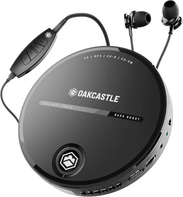REPRODUCTOR DE CD PORTÁTIL CD10 Oakcastle con auriculares