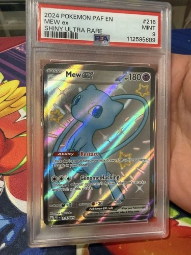 2024 POKEMON PAF EN-PALDEAN FATES SHINY ULTRA RARE #216 MEW EX PSA 9
