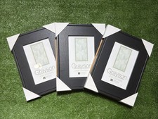 4x6 Picture Frame; 4 by 6 Black Photo Frame for Wall or Tabletop x3 LOT