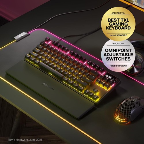 SteelSeries Apex Pro TKL HyperMagnetic Gaming Keyboard - World's Fastest - Picture 2 of 12