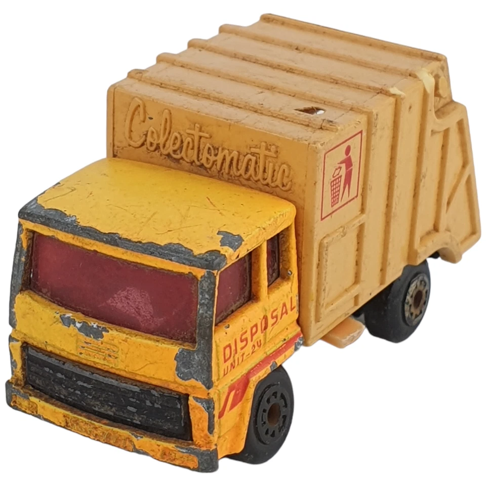 Vtg Matchbox DISPOSAL RUBBISH Truck Superfast #36 1979 Yellow China 1:60? Acc - Image 2 of 4