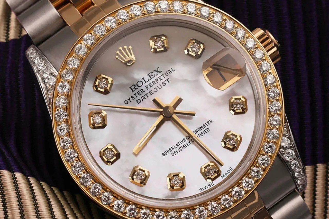 Rolex Datejust White Mother Of Two