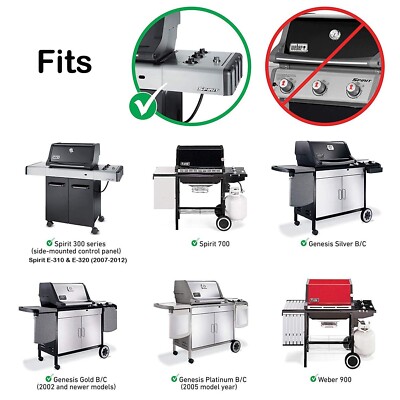 Uniflasy Grill Parts Replacement for Weber Spirit 310 E310