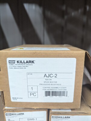 Hubbell Killark AJC-2 Size 3/4 Splice Box for Pin & Sleeve receptacle