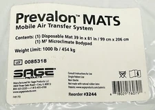 Sage Prevalence Mats Mobile Air Transfer System Disposable Mat #3244, New