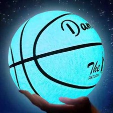 PU Wear-Resistant Luminous Night Light Ball Glowing Basketball No. 7 Basketball