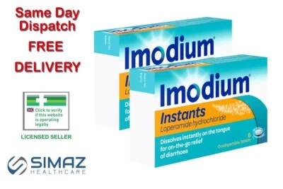Imodium Instants Diarrhoea Fast Relief Melt On The Tongue 6 12 18 MULTIBUY