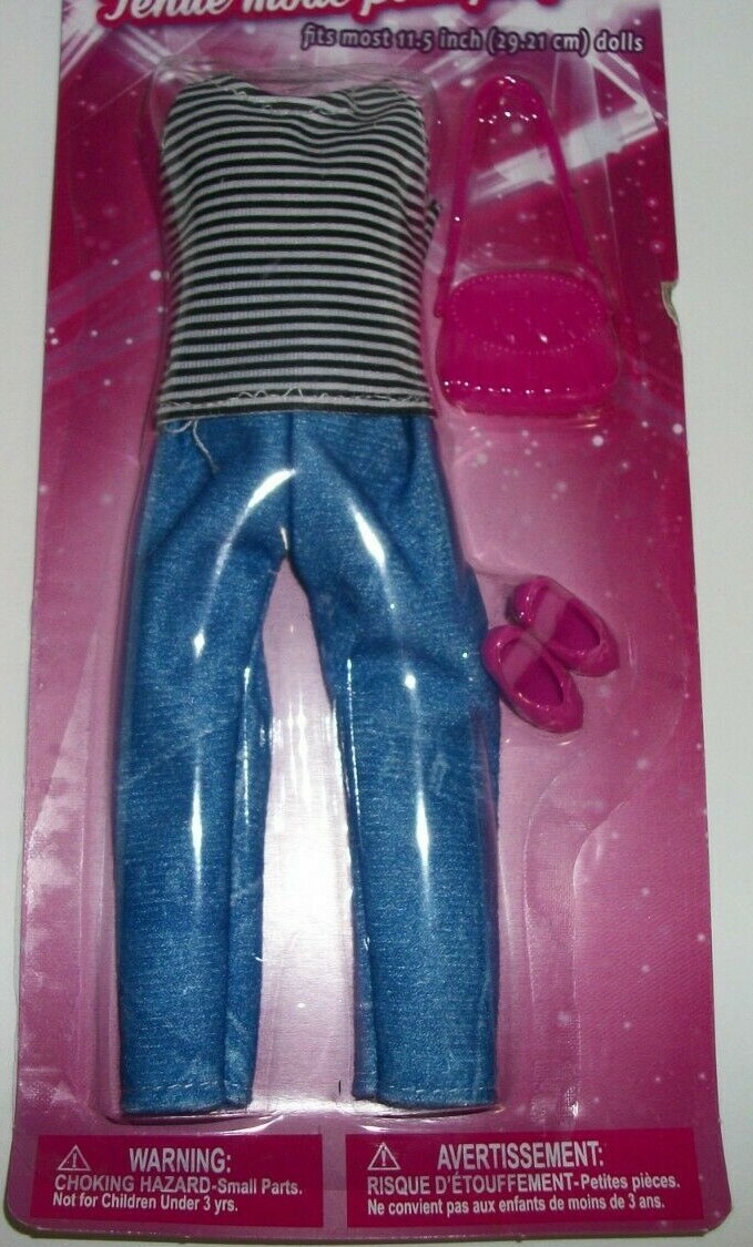 2 Fashion Doll Poupee Mode Girls Dolls Long Dress Clothes Fits Most 11.