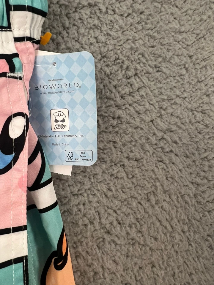 Bañador pequeño Bioworld Kirby Board Shorts para hombre azul rosa blanco Foto 2 de 4