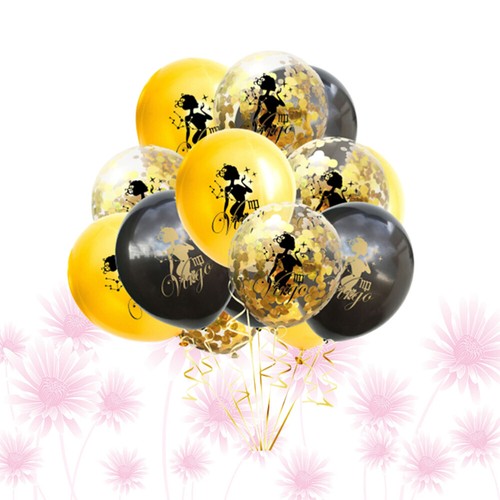 15 Pezzi Palloncini Zodiacali Combinazione Bimbo Sposa Fidanzamento Festa Decorazioni - Foto 6 di 12