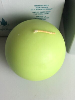 PartyLite ball candle Lot, Marvellous Melon / Bright Green, Mulberry, Blue Lagoo