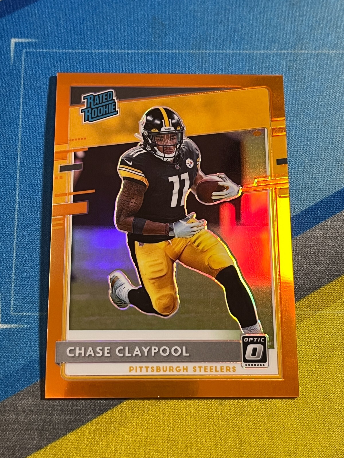 2020 Donruss Optic CHASE CLAYPOOL Steelers Rated Rookie #177 Orange #/199