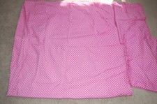 POTTERY BARN KIDS POLKA DOT FULL/QUEEN DUVET COVER AND PILLOW SHAMS HOT PINK