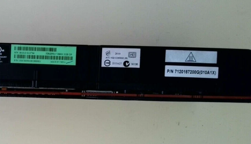 ATI FirePro 3D V8800 2GB GDDR5 GPU VIDEO GRAPHICS CARD - Image 3 of 4